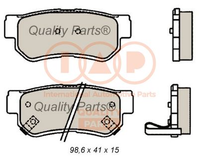 70407035 IAP QUALITY PARTS Комплект тормозных колодок, дисковый тормоз