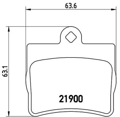 P50024 BREMBO Комплект тормозных колодок, дисковый тормоз