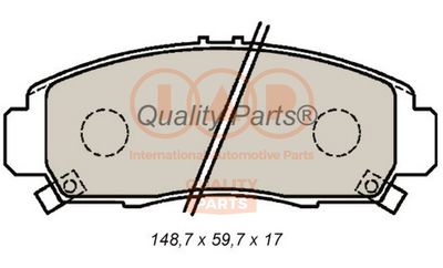 70406090 IAP QUALITY PARTS Комплект тормозных колодок, дисковый тормоз