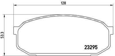 P49022 BREMBO Комплект тормозных колодок, дисковый тормоз