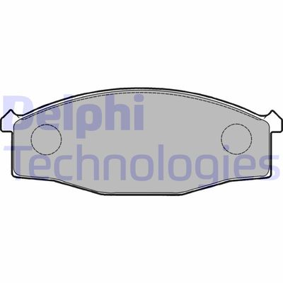 LP1146 DELPHI Комплект тормозных колодок, дисковый тормоз