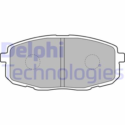 LP1819 DELPHI Комплект тормозных колодок, дисковый тормоз