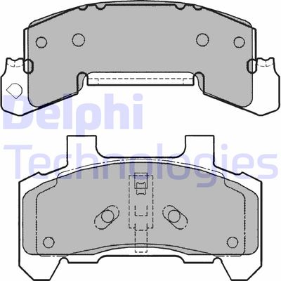 LP1263 DELPHI Комплект тормозных колодок, дисковый тормоз