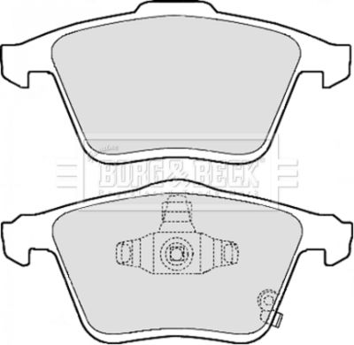 BBP2154 BORG & BECK Комплект тормозных колодок, дисковый тормоз