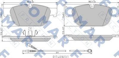 FO996781 FOMAR Friction Комплект тормозных колодок, дисковый тормоз