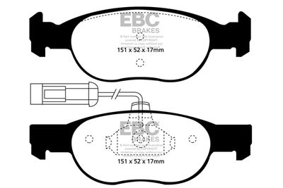 DP210592 EBC Brakes Комплект тормозных колодок, дисковый тормоз