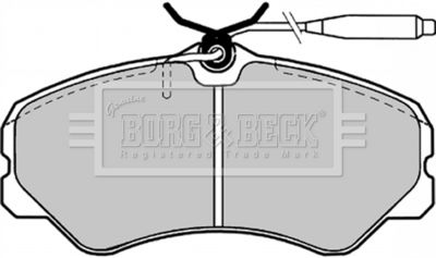 BBP1130 BORG & BECK Комплект тормозных колодок, дисковый тормоз