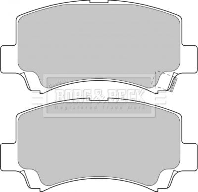 BBP1632 BORG & BECK Комплект тормозных колодок, дисковый тормоз
