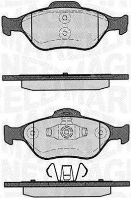 363916060252 MAGNETI MARELLI Комплект тормозных колодок, дисковый тормоз