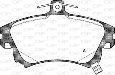 BPA070802 OPEN PARTS Комплект тормозных колодок, дисковый тормоз