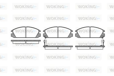 P328302 WOKING Комплект тормозных колодок, дисковый тормоз