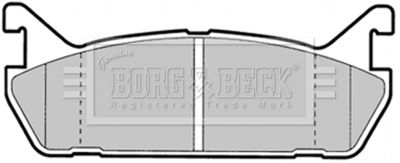 BBP1344 BORG & BECK Комплект тормозных колодок, дисковый тормоз