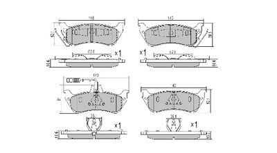 FBP111901 FREMAX Комплект тормозных колодок, дисковый тормоз