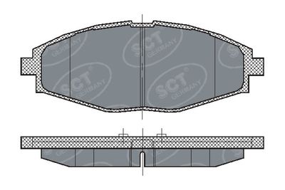 SP213PR SCT - MANNOL Комплект тормозных колодок, дисковый тормоз