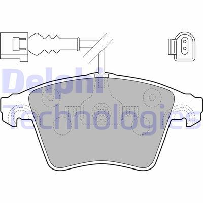LP1914 DELPHI Комплект тормозных колодок, дисковый тормоз