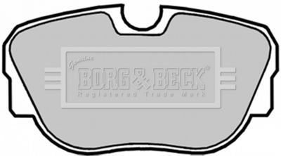 BBP1050 BORG & BECK Комплект тормозных колодок, дисковый тормоз