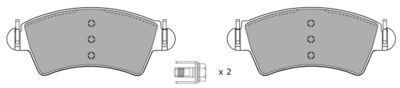 FBP116901 FREMAX Комплект тормозных колодок, дисковый тормоз