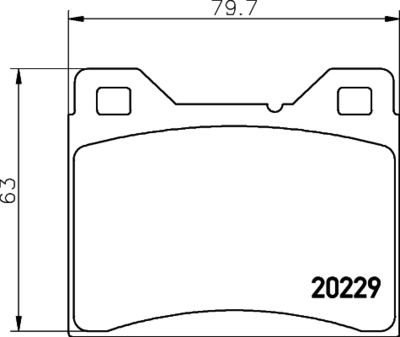 MDB1026 MINTEX Комплект тормозных колодок, дисковый тормоз