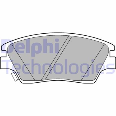 LP3263 DELPHI Комплект тормозных колодок, дисковый тормоз