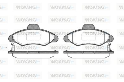 P231304 WOKING Комплект тормозных колодок, дисковый тормоз