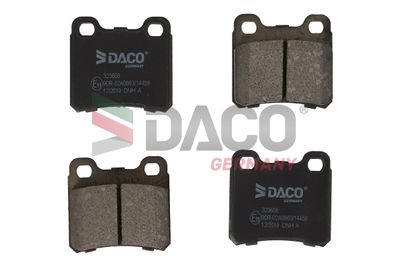 323608 DACO Germany Комплект тормозных колодок, дисковый тормоз