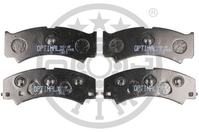 9651 OPTIMAL Комплект тормозных колодок, дисковый тормоз