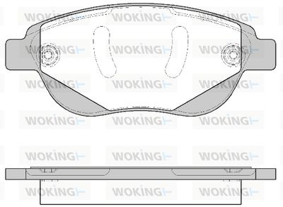 P941340 WOKING Комплект тормозных колодок, дисковый тормоз