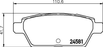 P49051 BREMBO Комплект тормозных колодок, дисковый тормоз