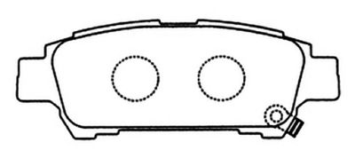 AKD1328 ASVA Комплект тормозных колодок, дисковый тормоз