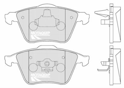 LVXL1276 MOTAQUIP Комплект тормозных колодок, дисковый тормоз