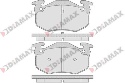 N09092 DIAMAX Комплект тормозных колодок, дисковый тормоз