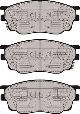 JCP1707 JURATEK Комплект тормозных колодок, дисковый тормоз