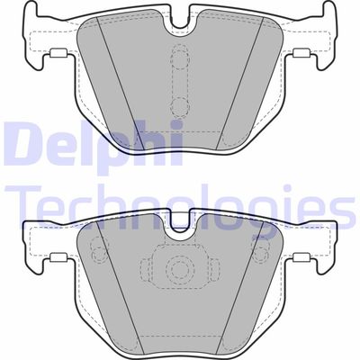 LP2068 DELPHI Комплект тормозных колодок, дисковый тормоз