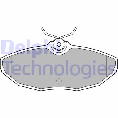 LP1505 DELPHI Комплект тормозных колодок, дисковый тормоз