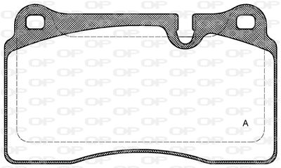 BPA120010 OPEN PARTS Комплект тормозных колодок, дисковый тормоз