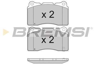 BP3157 BREMSI Комплект тормозных колодок, дисковый тормоз
