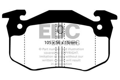 DP951 EBC Brakes Комплект тормозных колодок, дисковый тормоз