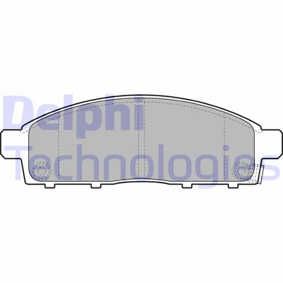 LP2074 DELPHI Комплект тормозных колодок, дисковый тормоз