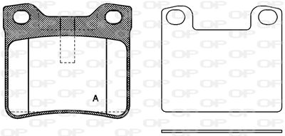 BPA032110 OPEN PARTS Комплект тормозных колодок, дисковый тормоз