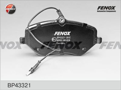 BP43321 FENOX Комплект тормозных колодок, дисковый тормоз
