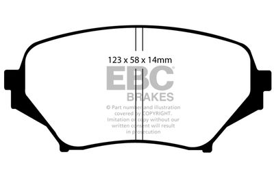 DP41774R EBC Brakes Комплект тормозных колодок, дисковый тормоз