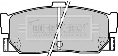 BBP1177 BORG & BECK Комплект тормозных колодок, дисковый тормоз
