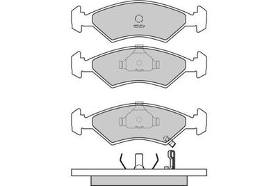 120647 E.T.F. Комплект тормозных колодок, дисковый тормоз