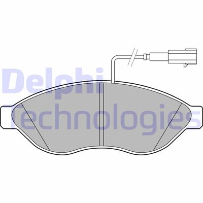 LP2498 DELPHI Комплект тормозных колодок, дисковый тормоз