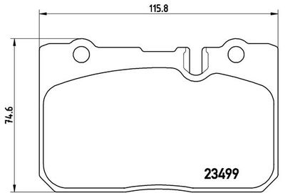 P83039 BREMBO Комплект тормозных колодок, дисковый тормоз