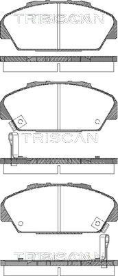 811040001 TRISCAN Комплект тормозных колодок, дисковый тормоз