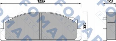 FO452084 FOMAR Friction Комплект тормозных колодок, дисковый тормоз