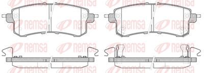 144702 REMSA Комплект тормозных колодок, дисковый тормоз