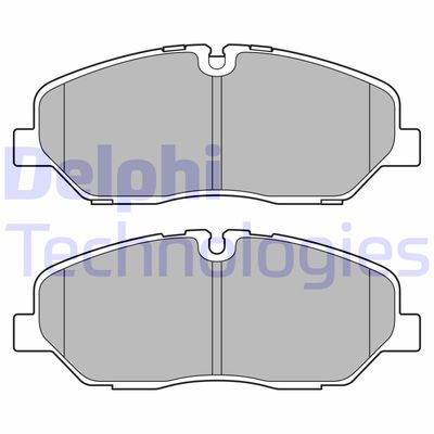 LP3683 DELPHI Комплект тормозных колодок, дисковый тормоз