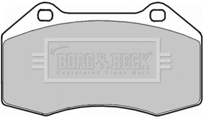 BBP1909 BORG & BECK Комплект тормозных колодок, дисковый тормоз